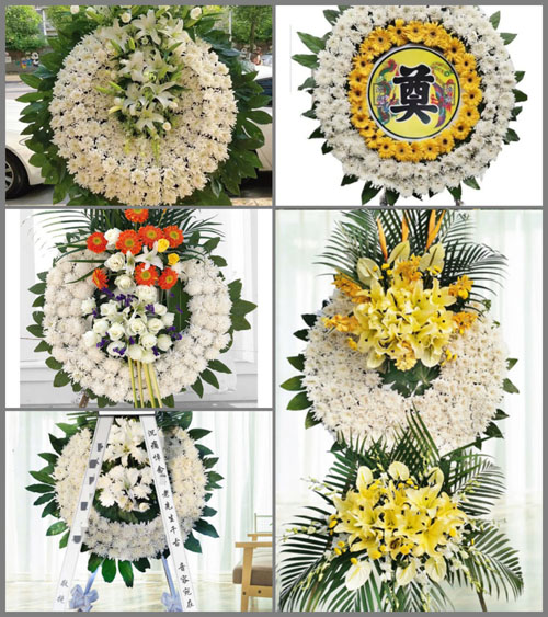 湖北黄冈市黄梅县孔垄镇邢圩村花圈速递